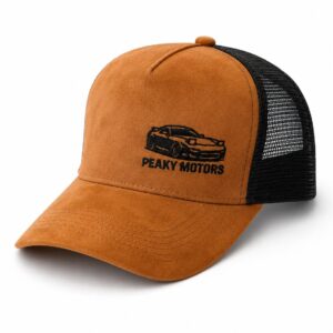 Peaky Motors Premium Trucker Caps – Brun/Svart