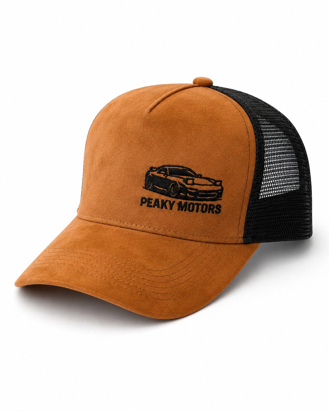 Peaky Motors Premium Trucker Caps – Brun/Svart