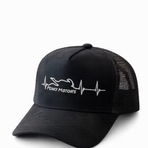 Peaky Motors Premium Trucker Caps – Original Logo (Svart/Sølv)