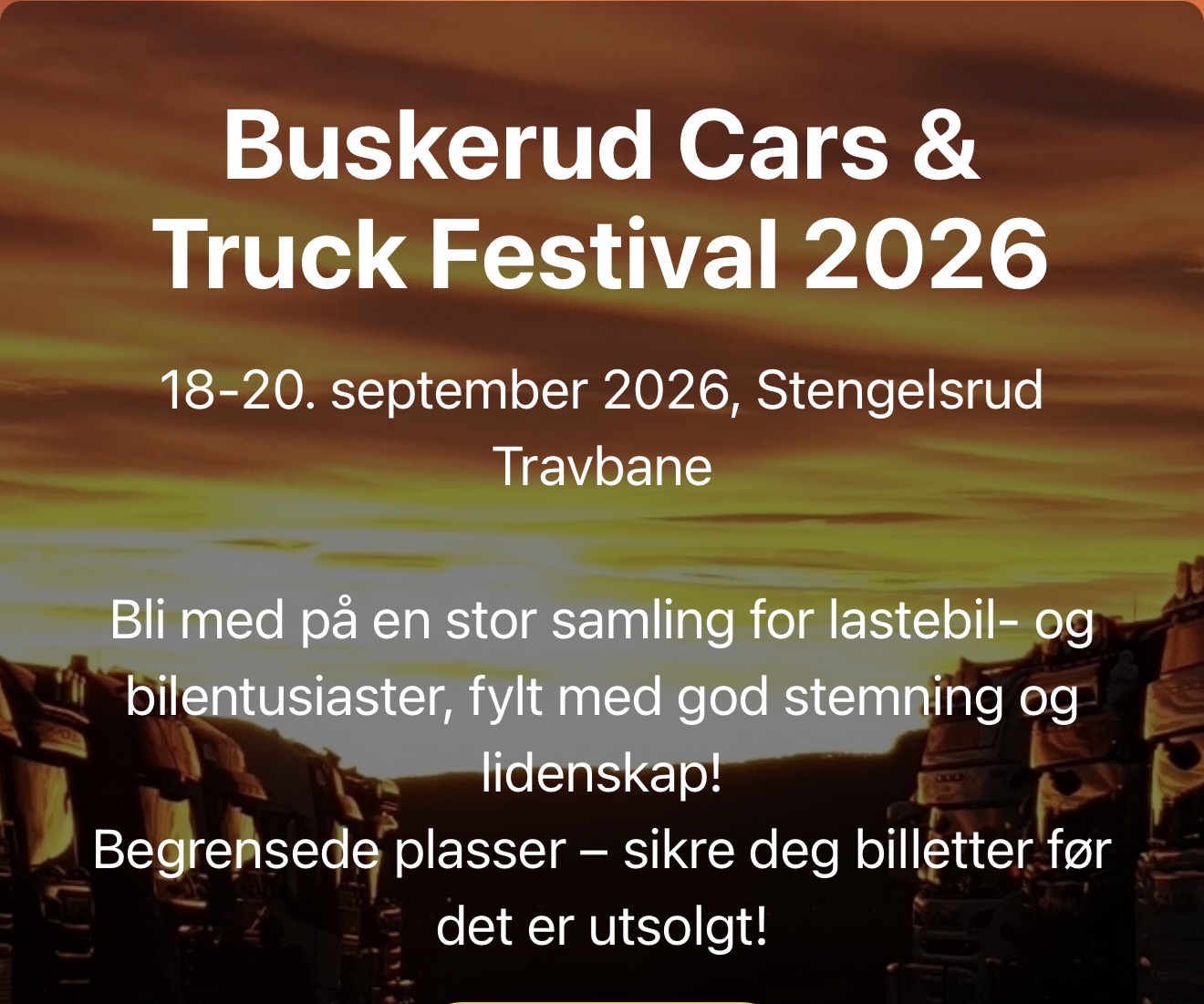 Buskerud Cars & Truck Festival 2026